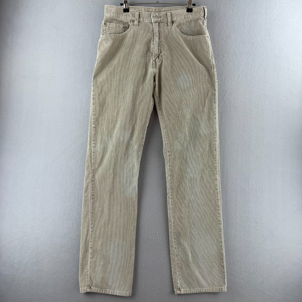 Vintage Levis Pants Mens 32x34 (Fits 31x33) Gray 505 Straight Corduroy Y2K 2002